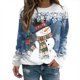 thumbnail image 1 of New Christmas Moose Print Ladies T-shirt Cotton Kawaii Cartoon Style Sweater Autumn O Neck Oversized Long Sleeve Female Pullover, 1 of 4