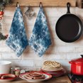 thumbnail image 6 of Vintage Minimalist Kitchen Towels Set of 3, Deep Blue Abstract Tie-dye Texture Absorbent Dish Towels for Kitchen, Microfiber Hand Towel, Quick Drying Tea Towel for Cleaning Decorative Dishcloths, 6 of 7