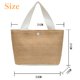 thumbnail image 2 of Elegante bolso de mano tejido de paja para mujer, bolso de mano informal para vacaciones en la playa, bolsos con asa superior, bolsos de hombro Retro a la moda Petmoko A89, 2 of 7