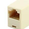 thumbnail image 3 of Unique Bargains Plastic RJ45 Double Female Telephone Jack Adapter Connector for Phone Line, 3 of 6