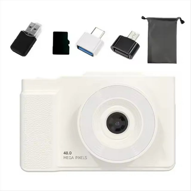 Cámara Digital 4K de 6400 W con Pantalla Abatible HD, Ideal para Estudiantes.