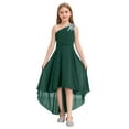 thumbnail image 3 of Jizyo Robe de Demoiselle d'Honneur à une Épaule Froncée Robe de Fête de Mariage Ligne A Maxi Robes d'Été Vert Armée 14, 3 of 6
