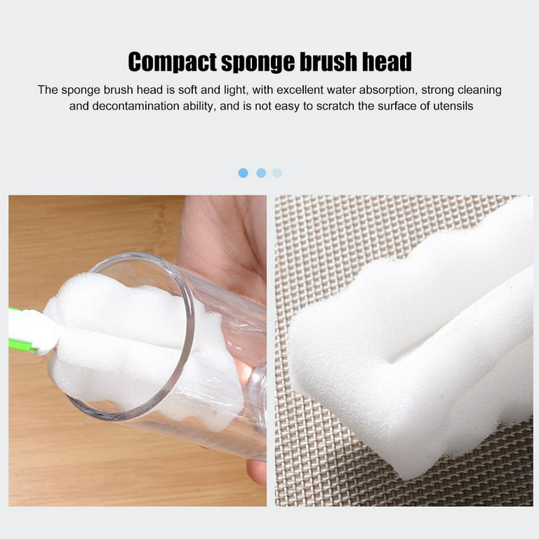 Long Handle Cup Brush Cleaner Gadgets Baby Bottle Brush Kitchen Cleaning  Brush *