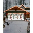 thumbnail image 4 of Garage Door Banner Cover 7 x 16 ft, Christmas Winter Pine Leaves Pine Cones Red Berries Christmas Garage Door Decorations Holiday Christmas Backdrop Decor for Winter New Year Xmas Party, 4 of 6