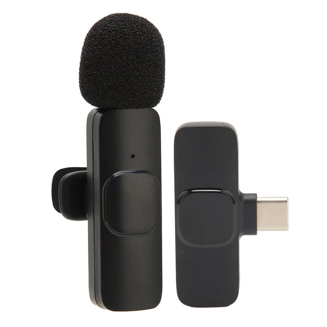 Wireless Lavalier Mic Wireless Lapel Mic Lapel Mic Wireless Microphone Wireless Lavalier Microphone Supports One Tows One Plug And Play Noise Cancellation Mini Lapel Mic For Live