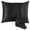 1 Pack Black, variant on Gustave Satin Silk Pillowcase for Hair and Skin Health, Both Sides Silk Pillow Cover with Envelope Closure (White,Queen)