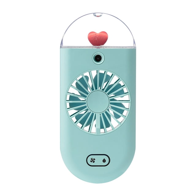 NARABB Cactus Handheld Water Replenisher Fan With Atmosphere Night Light Can Be Vertical And Portable USB Small Fan - Fans For Home