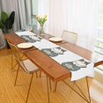 thumbnail image 2 of Yayeee Table Runner 70 inches Long Home Kitchen Dinning Party Decoration, Beige Cute Cat, 2 of 7