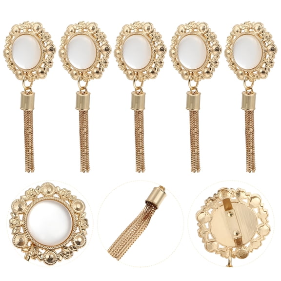 DESIGNICE 5 Pcs Bag Accessories Purse Chain Charms for Handbags Decoration Golden