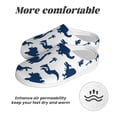 thumbnail image 6 of Daiia Cute Cartoon Dinosaurs Print Women’s Fuzzy Slippers Memory Foam Lightweight House Shoes Cozy Loafer Flannel House Shoes-39/40, 6 of 7