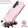 thumbnail image 2 of For Samsung Galaxy S25 FE Case, Shockproof Heavy Duty Rugged Phone Case for Samsung Galaxy S25 FE, Tekcoo Military Grade Protection Dual Layer Sturdy Durable Cover Cute Bumper - Rose Gold, 2 of 8