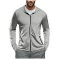 thumbnail image 3 of Yievot Men's Sun Protection Hoodie Jacket Lightweight Full Zip Hoodies with Thumb Holes Long Sleeve Shirts for Men Hiking Fishing, 3 of 6