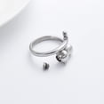 thumbnail image 4 of Constantlife Cut Cat Stainless Steel Finger Ring Pet Cremation Urns for Cat Ashes Jewellery Urn Ring, 4 of 5