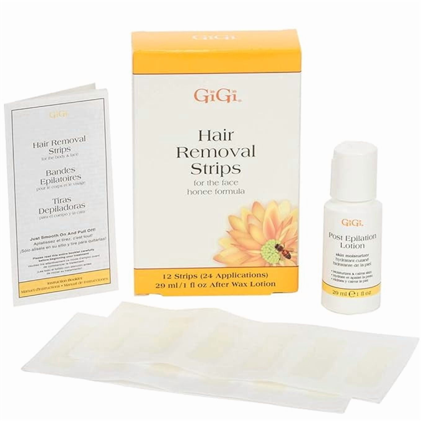 GiGi Hair Removal Wax Strips for Body with All-Purpose Honee Formula, Waxing Kit for Women