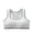 White, variant on Women Sports Bra Racerback Seamless Yoga Top Wireless Padded Athletic Underwear for Running Fitness Workout Gym