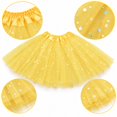 thumbnail image 7 of YTCAMLO Glitter Sequin Stars Tutu Skirt for Women Retro Layered Ballet Skirts 80's Elastic Tulle Skirt Lightweight Halloween Costume, 7 of 7