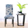 thumbnail image 5 of PiccoCasa Floral Dining Chair Seat Cover Spandex Chair Slipcover, #8 Medium, 5 of 5