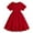 Red, variant on CHEEREAM Little Girls Summer Dress Tween Boho Casual Smocked Swing Flowy Ruffle Midi Dresses 8-13 Years Pink 10 Years