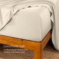 thumbnail image 3 of Bare Home Bamboo Fitted Sheet - Made from Rayon Fibers - Deep Pockets - Soft, Cooling & Breathable - Twin-XL, Sand, 3 of 8