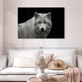 thumbnail image 2 of Elephant Stock Phantom Wolf Wall Art - Horizontal Canvas Wall Art - Living Room Wall Decor - Animal Canvas - Black And Gray Decor - 45" x 30", 2 of 8