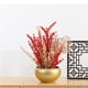 thumbnail image 5 of Maceta de Metal dorado para plantas con orificio de drenaje, arreglos florales secos, contenedor, maceta, jarrón de hierro mate para decoración del 29x17cm Soledad macetas suculentas, 5 of 8
