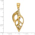 thumbnail image 3 of 14K Yellow Gold Cut-Out Conch Shell Skeleton Charm (43 X 17.85) Made In United States k7756, 3 of 5