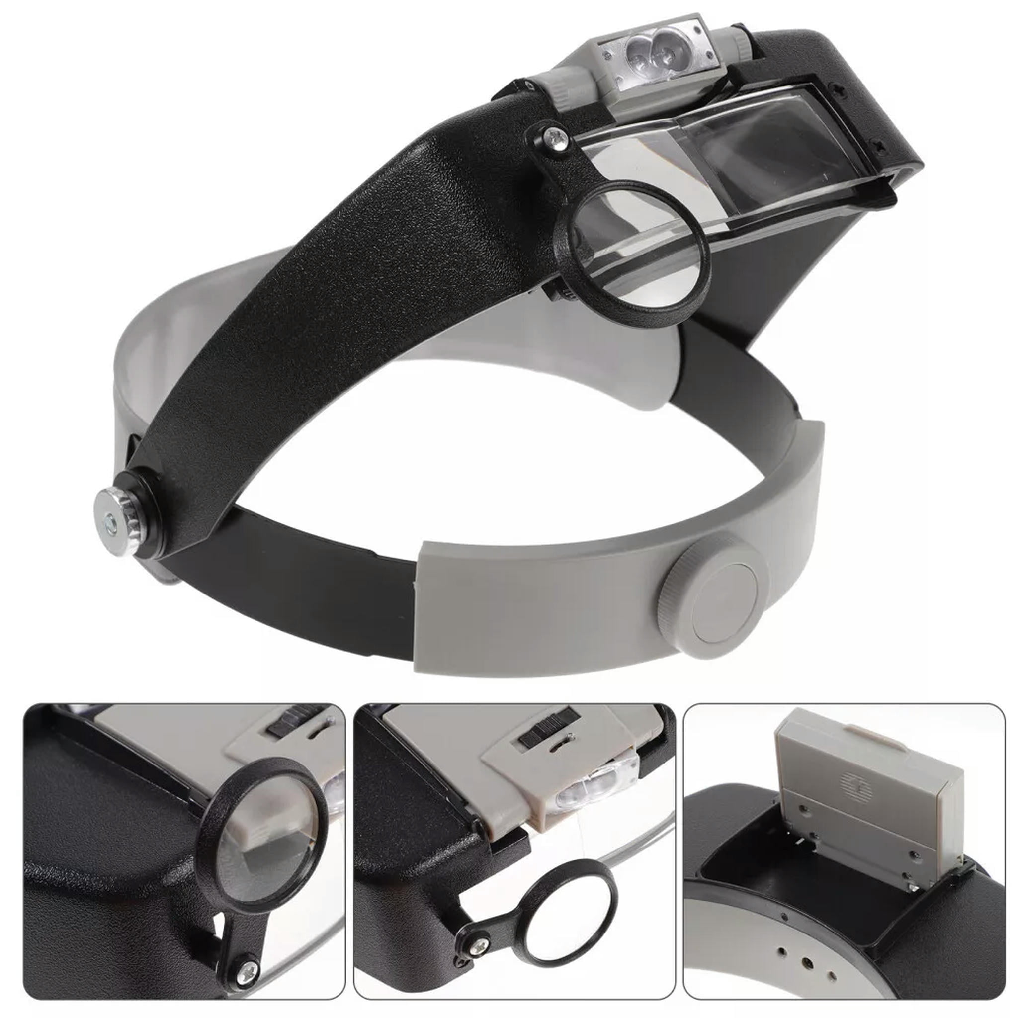 HOOUN Magnifier Headset Magnifying Glasses Jewelry Craft Headband