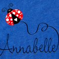 thumbnail image 2 of CafePress - Ladybug Annabelle - Cute Infant Baby Football Bodysuit, 2 of 3
