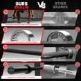 thumbnail image 6 of Olympic Barbell, 6ft Barbell for Strength Training and Weightlifting, 2 inch Olympic Bar with 700lb Capacity, Comfortable Grip for Squats Curls Deadlifts, 6 of 8