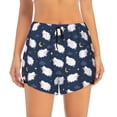 thumbnail image 2 of Balery Cute Sheep 1 Pattern Women's Running Shorts with Liner 2 Pockets Elastic Workout Athletic Gym Yoga Shorts-Large, 2 of 7
