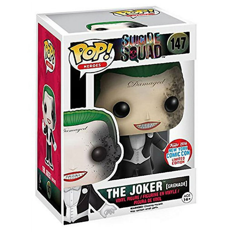 Funko Pop! Suicide Squad The Joker (Grenade) NYCC Exclusive (Official  Sticker) #147 
