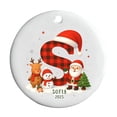 thumbnail image 2 of Adornos Navideños Acrílicos de 26 Letras | Decoraciones Colgantes Navideñas Personalizadas | Colgantes Del Alfabeto Ligeros y Duraderos | Decoración Navideña para El Hogar y La Oficina | Corona para, 2 of 6