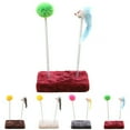 thumbnail image 2 of Cat Spring Toy Interactive Plush Pom Pom Cat Scratching Toy Kitten Mouse Toy, 2 of 10
