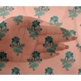 thumbnail image 4 of oneOone Viscose Chiffon Fabric Leaves & Floral Block Printed Fabric 1 Yard 42 Inch Wide, 4 of 4