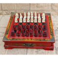 thumbnail image 2 of thinsony Vintage Wooden Chinese Chess Board Table Games Set Gift Collectibles, 2 of 9