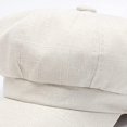 thumbnail image 7 of CoCopeaunts Linen Newsboy Cap Women French Painter Hat Ladies Spring Summer Beret Female Octagonal Cap Baker Boy Hat, 7 of 7