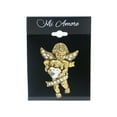 thumbnail image 2 of Cherub Brooch-Pin With Crystal Accents  Gold-Tone Color #LQP1125, 2 of 2