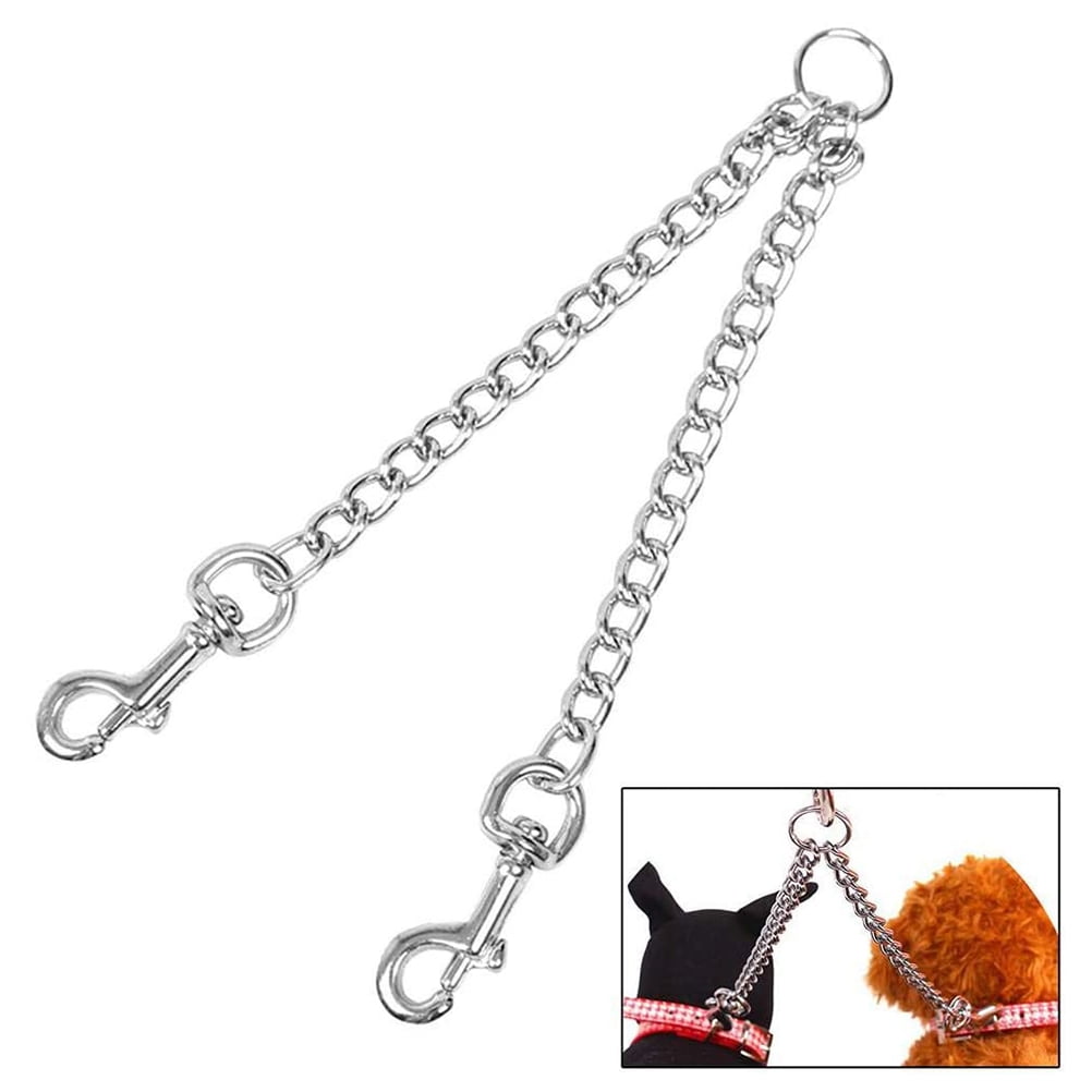pcs Pets Double Head Dog Leash Aluminum Alloy Twin Lead Traction