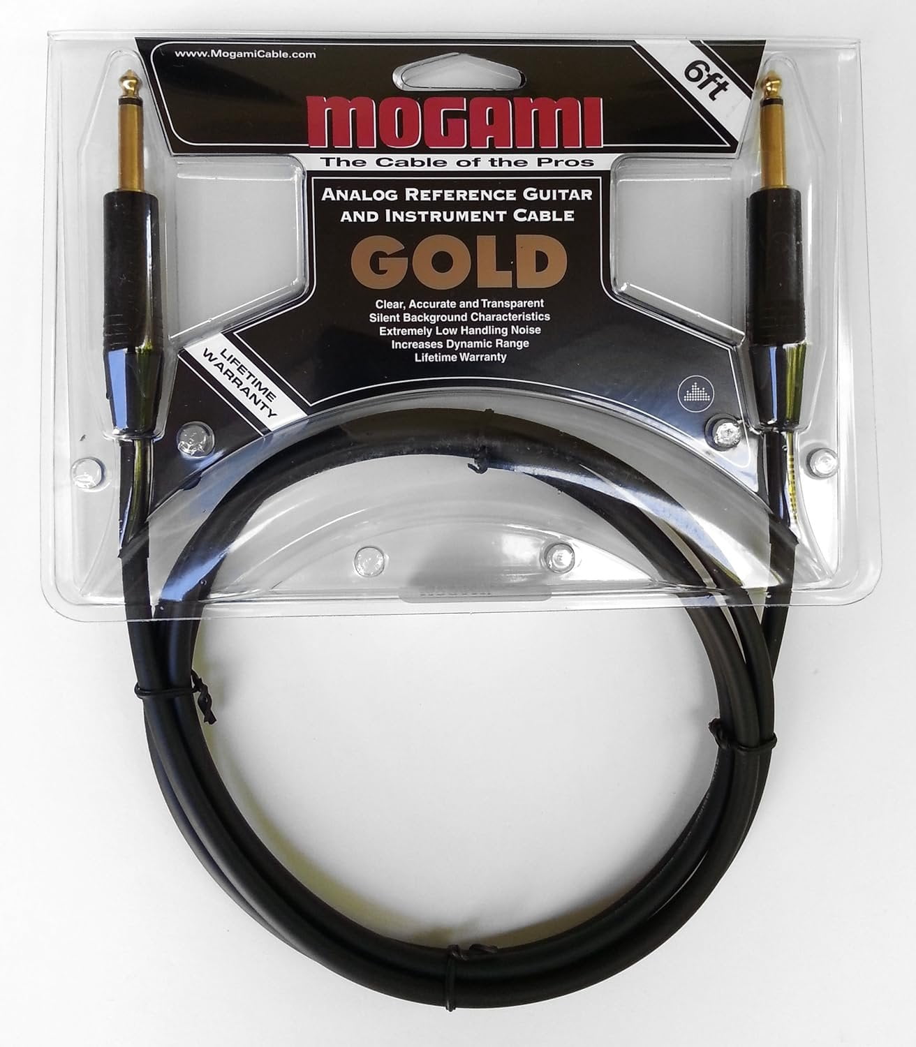 Mogami Gold Instrument 06 Guitar/Instrument Patch Cable, 6 feet