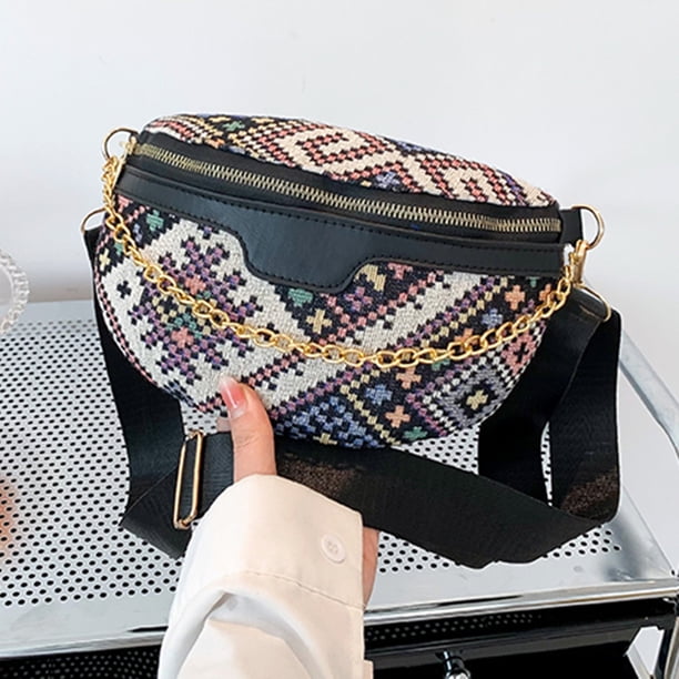 Bolsa De Pecho Bolso de pecho para mujer, bandolera étnica nacional, bolso de moda, bolso de mensajero Tmvgtek Para Estrenar