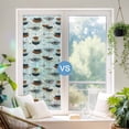 Abstract Bohemian Pattern Window Privacy Film, Rainbow Film Decorative ...