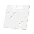 thumbnail image 3 of 12 Pcs Shower Waterproof Marble Tiles,Bexikou 11.8"x11.8" Self-Adhesive Wall Panel Backsplash,Marble Waterproof Backsplash Tiles for Home Bathroom, Kitchen, Living Room White (Not Real Tile), 3 of 7