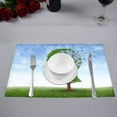 thumbnail image 2 of MKHERT Medical Icon of A Tree Shaped As A Human Head and Brain Losing Leaves Placemats Table Mats for Dining Room Kitchen Table Decoration 12x18 inch,Set of 4, 2 of 4