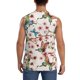 thumbnail image 4 of Balery Watercolor Floral With Butterflies Camisetas sin mangas para hombre, absorbe la humedad y protege contra el mal olor.-3X-Large, 4 of 7