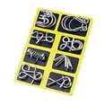 thumbnail image 2 of 8PCS Metal Montessori Puzzles, 3D Metal Puzzle Solving Set, Metal Brain Teaser Puzzles, Challenging Interlocking Iron Wire Puzzle, Logic Thinking Toys for Home Party(Yellow), 2 of 8