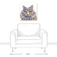 thumbnail image 3 of Creative Products Watercolor Long Hair Cat 20x20 Canvas Wall Art, 3 of 5