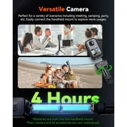 Vantrue E360 ACE 5.2K 360° Panoramic WiFi Dash Cam, Handheld Action Camera