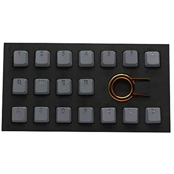 Tai-Hao Ruber Keycap Set (18) Grey