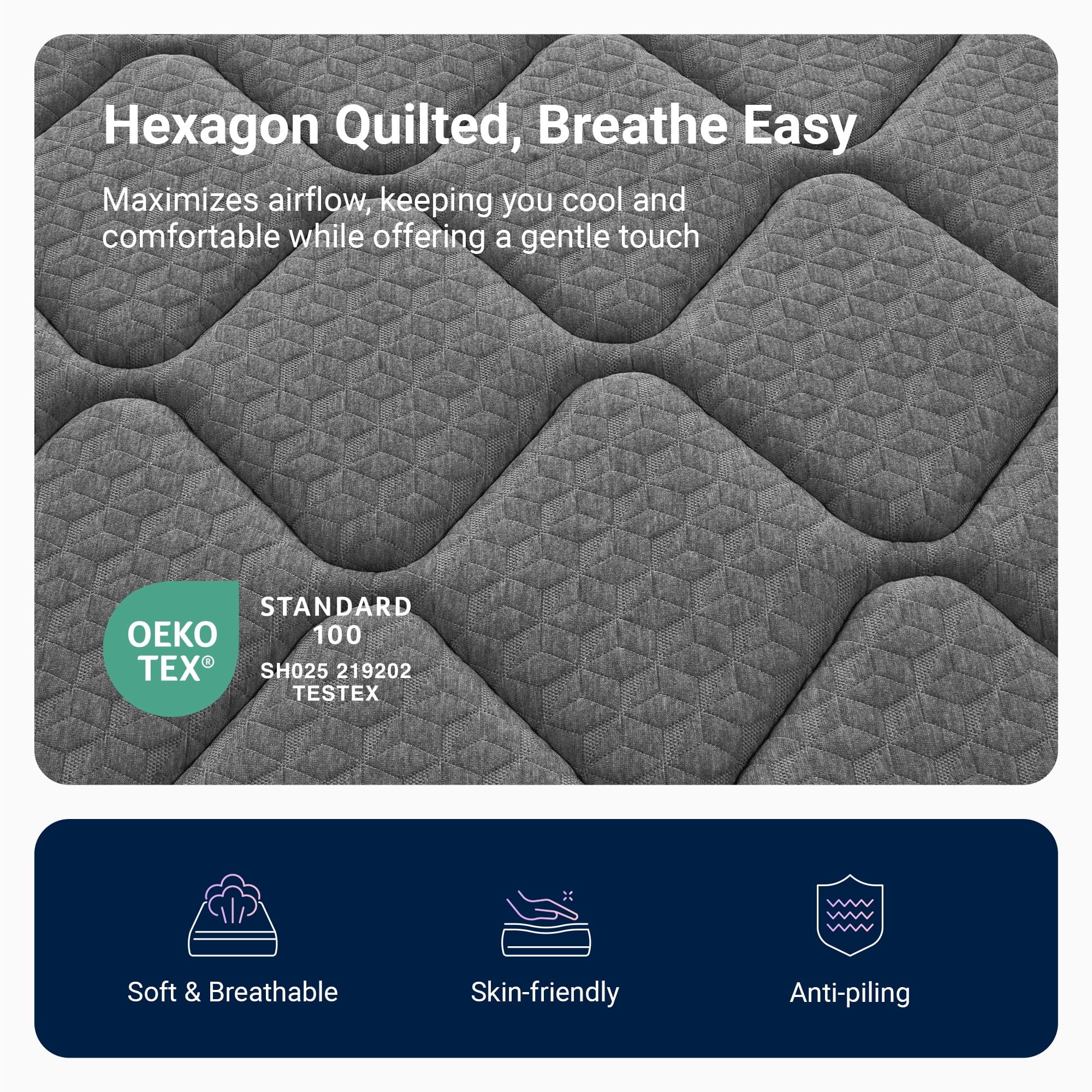 Avenco Noxa 12" Medium Memory Foam Hybrid Pocket Spring Mattress, King Size