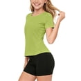 thumbnail image 5 of Dagugfen Athletic Sets for Teen Girls Short Sleeve Crew Neck Tshirts Elastic Waist Stretchy Shorts Quick Drying Gym Workout Breathable Sets(3-4Years,Green), 5 of 8